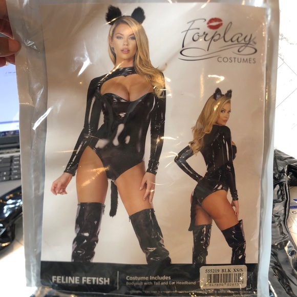 NWT Feline Fetish Womens Costume Yandy EXTRA SMALL/SMALL - Picture 2 of 7